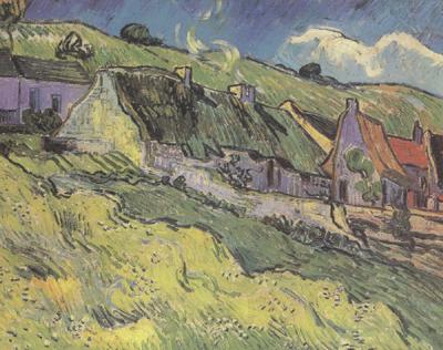 Vincent Van Gogh Thatched Cottages (nn04) Spain oil painting art